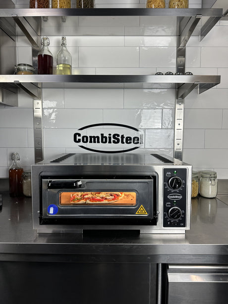 Commercial Catering Equipment - Compact Electric Pizza Oven - Bake Perfect 15-Inch Pizzas with Ease