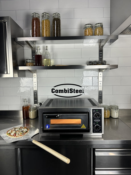 Commercial Catering Equipment - Compact Electric Pizza Oven - Bake Perfect 15-Inch Pizzas with Ease
