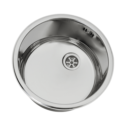 Commercial Sink - 300mm Stainless Steel Round Inset Sink Bowl by - Model 7493.0035