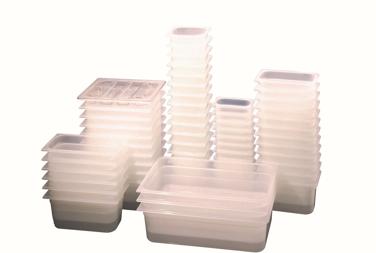 Premium 1/2GN Polypropylene Combisteel Container - 100mm Depth - Model 7493.0065