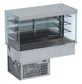 Experience the Ultimate in Freshness with the Combisteel Drop-In Cubic Refrigerated Display Wall Model - Roll-Up 3/1!