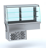 Sleek Curved Drop-In Refrigerated Display by Combisteel - Closed Unit 3/1 Model - 7495.0195