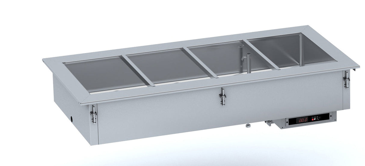 Elevate Your Catering Experience with the Combisteel 2/1 Drop-In Bain-Marie Unit - Features Automatic Water Filling! Model 7495.0285