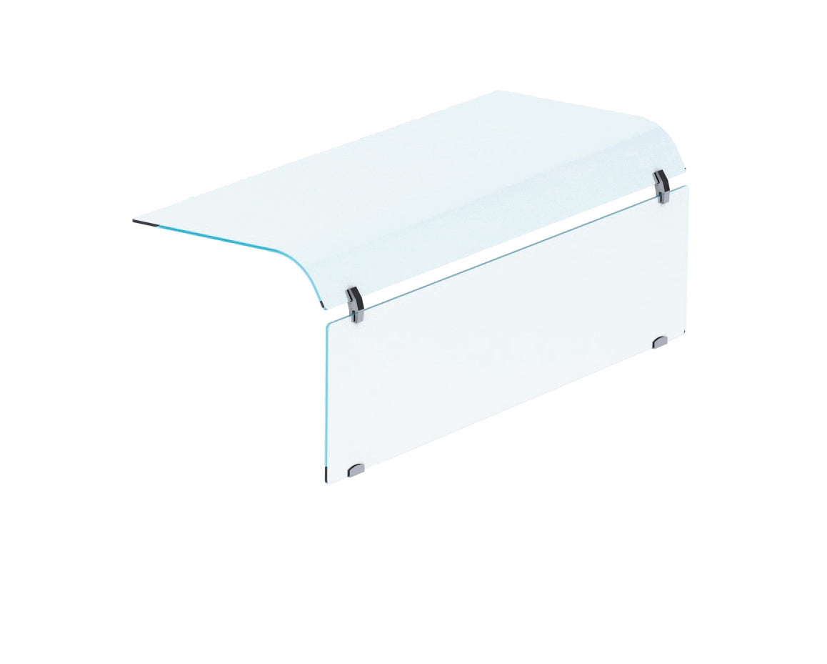 Sleek Combisteel Curved Glass Display Case - One-Sided Elegance (Model: 7495.0540)