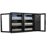 Combisteel Backbar Cooler 2 Glass Doors Black