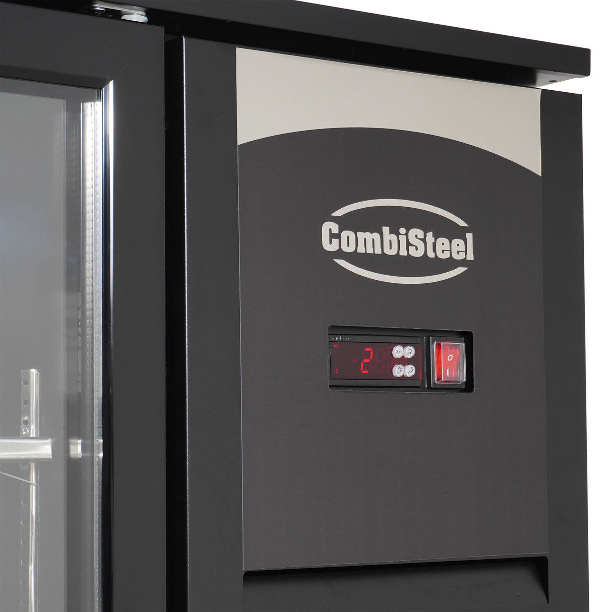Combisteel Backbar Cooler 2 Glass Doors Black