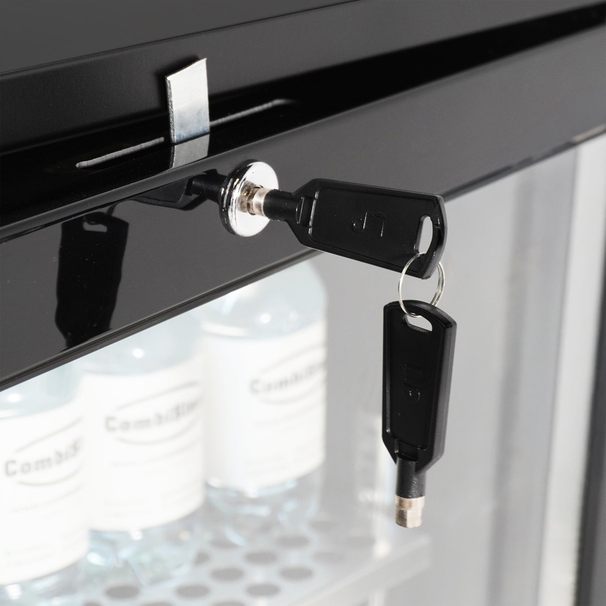 Combisteel Backbar Cooler 2 Glass Doors Black
