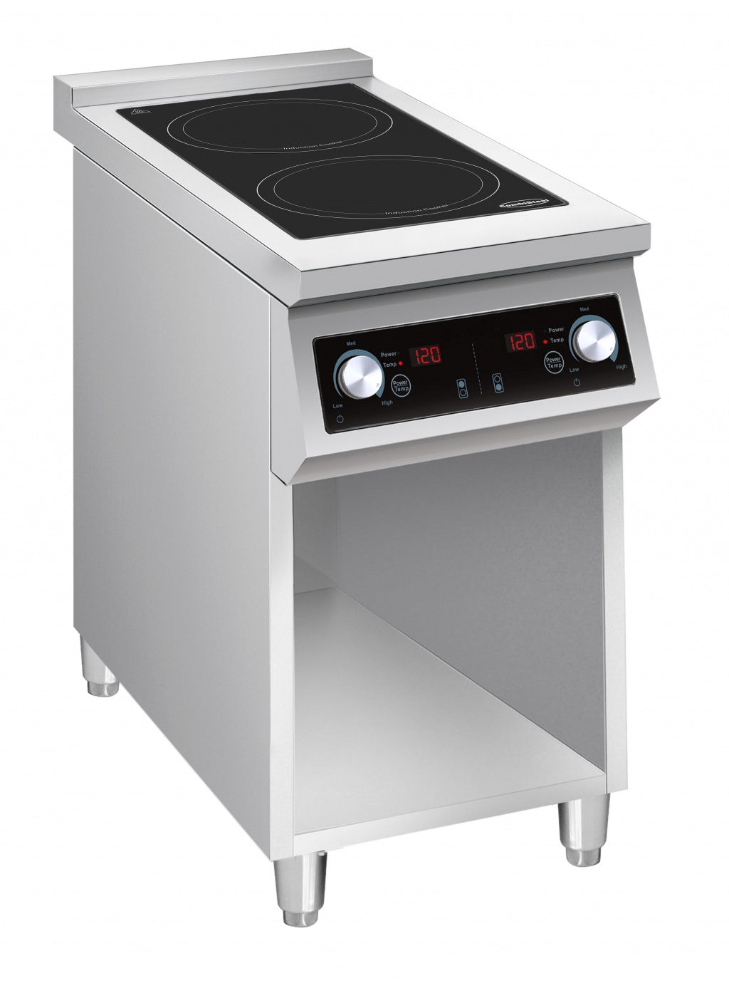 High-Performance Combisteel Induction Freestanding Cooking Stove with Dual Hobs - 400v - Model 7505.0005