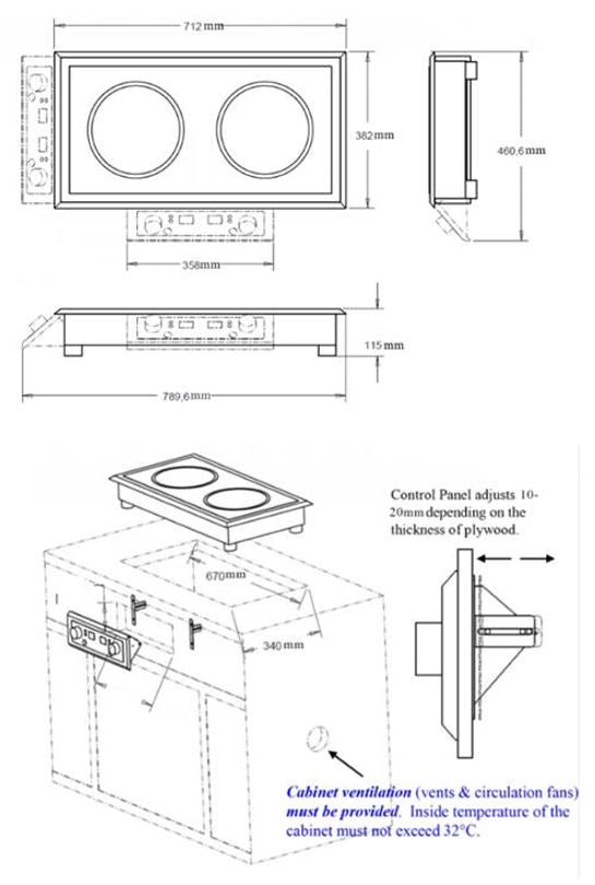 Elevate Your Cooking Experience with the Combisteel Double Induction Hob - Model 7505.0020