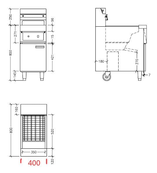 Combisteel Electric Fryer 1 X 25 L