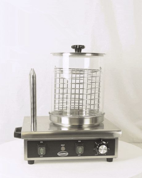 Commercial Catering Equipment - Deliciously Convenient Electric Hot Dog Warmer with Dual Bun Heating Sticks - Model 7518.0125