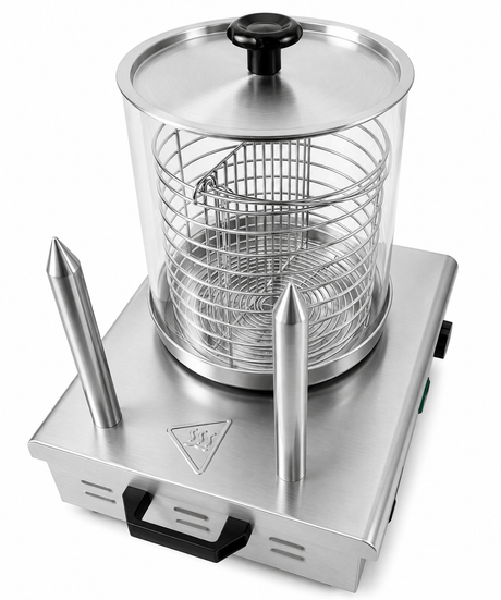 Commercial Catering Equipment - Deliciously Convenient Electric Hot Dog Warmer with Dual Bun Heating Sticks - Model 7518.0125