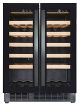 Stylish 40-Bottle Dual Temperature Wine Cooler with Single Door by Combisteel - Model 7525.0030