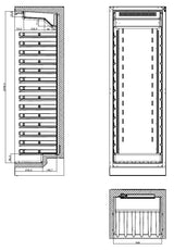 Premium 325L Single Zone Wine Cooler by Combisteel - Model 7525.0040