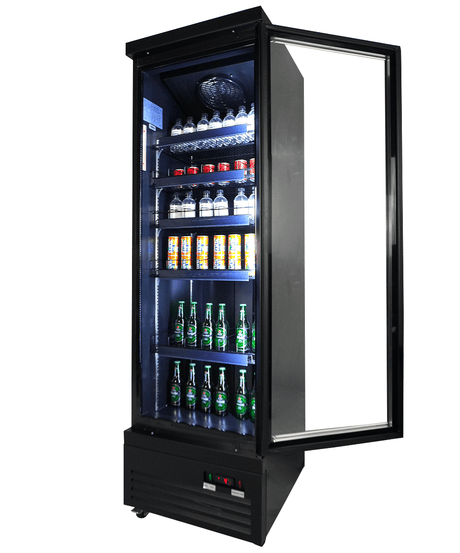 Commercial Catering Equipment - Refrigerator 1 Glass Door Black Ceb 500 R Bl