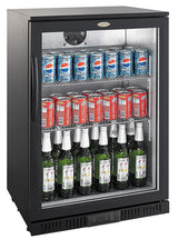 Sleek Black 1-Door Backbar Cooler by Combisteel - Model 7527.0005