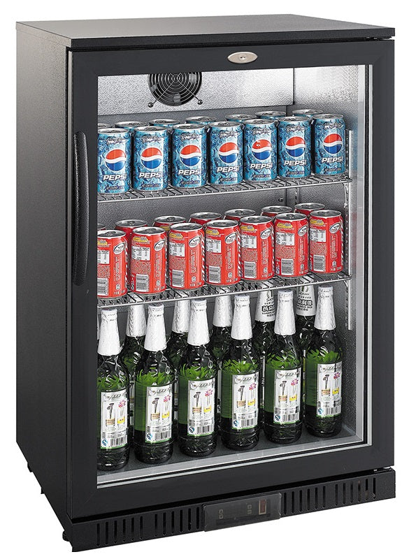 Sleek Black 1-Door Backbar Cooler by Combisteel - Model 7527.0030