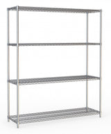 Premium 4-Tier Chrome Wire Shelving Rack Kit – 1200mm Wide by Combisteel