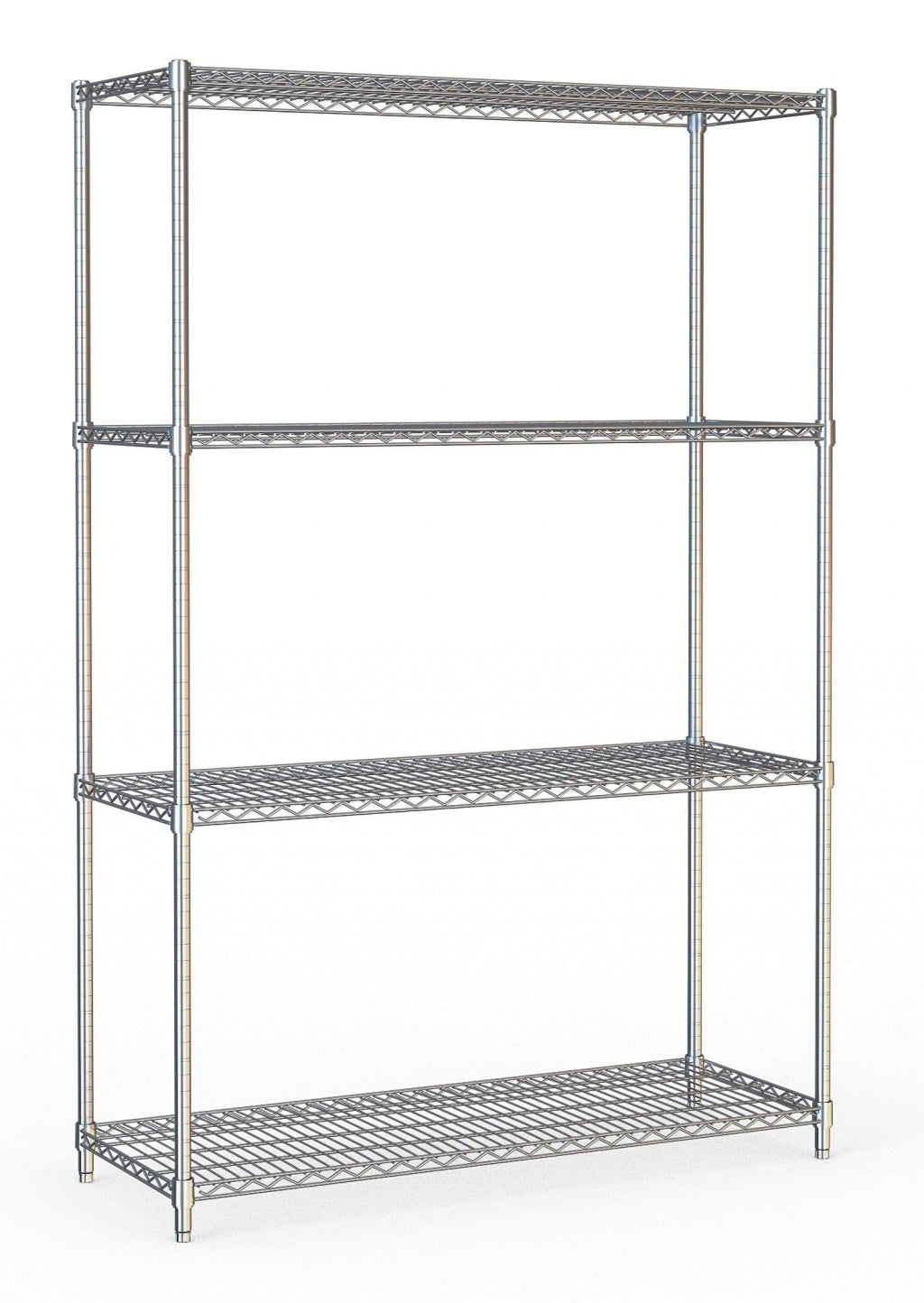 Premium 4-Tier Chrome Wire Shelving Rack Kit – 1200mm Wide by Combisteel