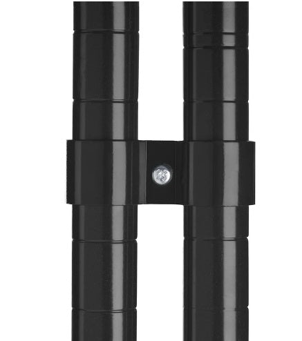 Commercial Catering Equipment - Set of 2 Black Pole Clamps by - Models TBV 7530.0025, 0030, 0035, 0040, and 7530.9005