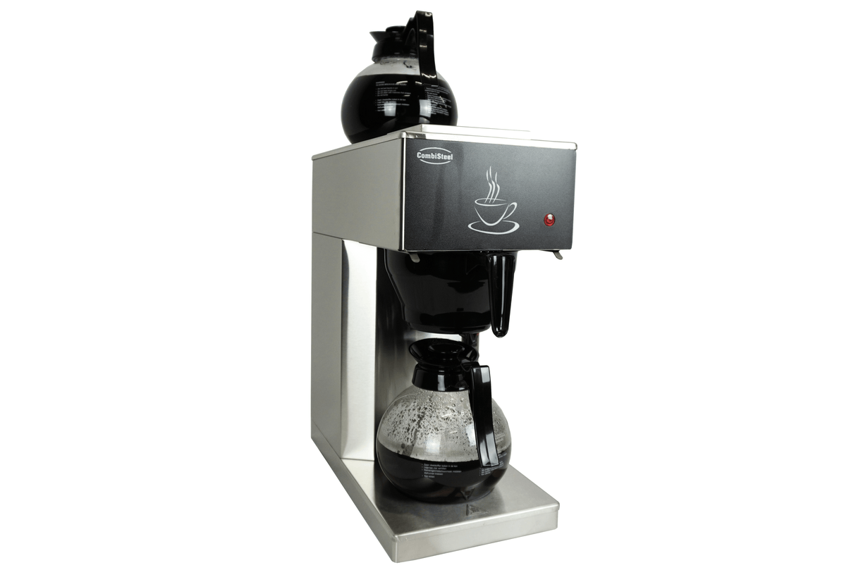 Combisteel Coffee Machine Incl. 2 Glass Coffee Jugs 1.8 L