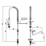 Combisteel Pre Rinse Unit With 1 Hole