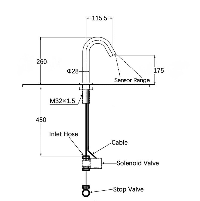 Combisteel Electronic Faucet