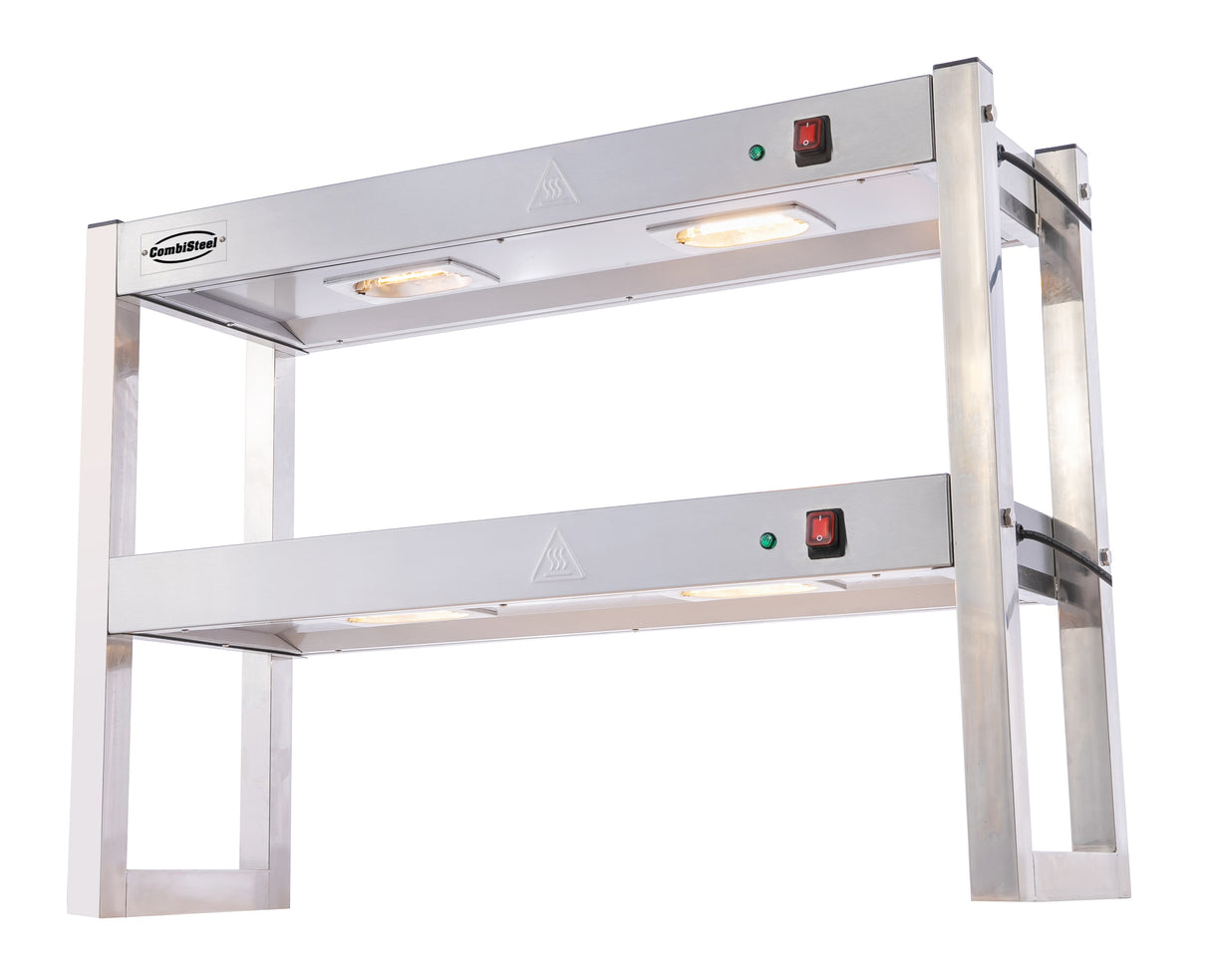 Combisteel Overshelf Halogen Heated 2 Levels 900 Flat Packed