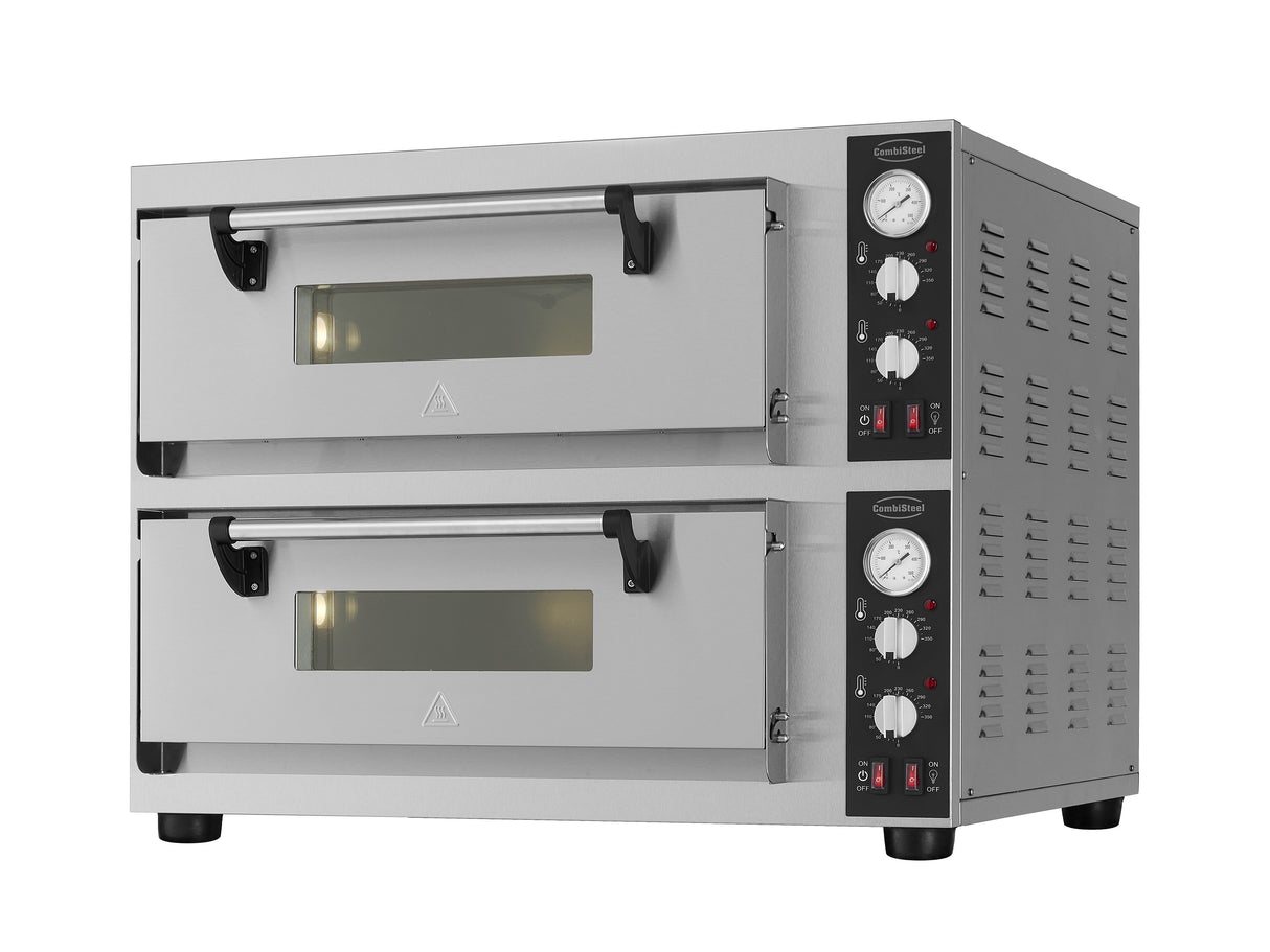 Commercial Catering Equipment - Elec. Pizza Oven Double 2 X 4