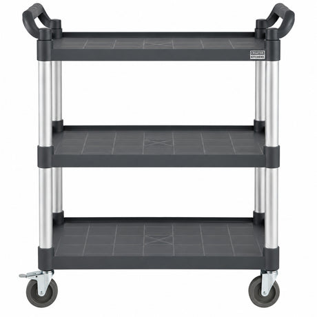 Combisteel Serving Trolley Flat Packed 3 Shelves Open