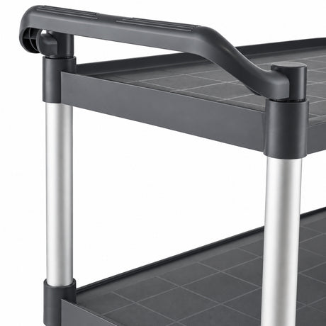 Combisteel Serving Trolley Flat Packed 3 Shelves Open