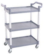 Combisteel Serving Trolley Flat Packed 3 Shelves Open