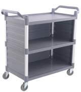 Combisteel Serving Trolley Flat Packed 3 Shelves Open Incl. Side Panels