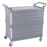 Combisteel Serving Trolley Flat Packed 3 Shelves Open Incl. Side Panels