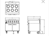 Lincat Phoenix Induction Range  – Three Phase | Powerful Commercial Cooker Refurbished