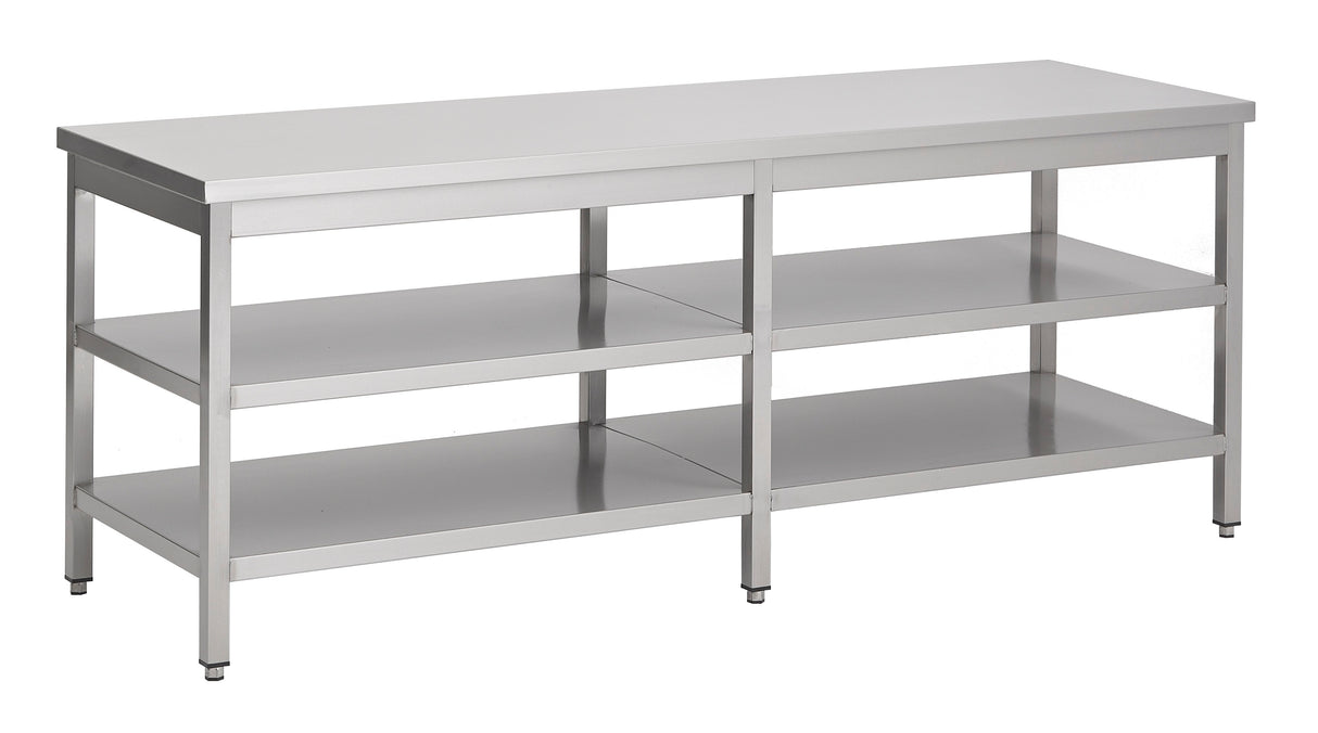 Combisteel 600 Worktable 2 Shelves 2600