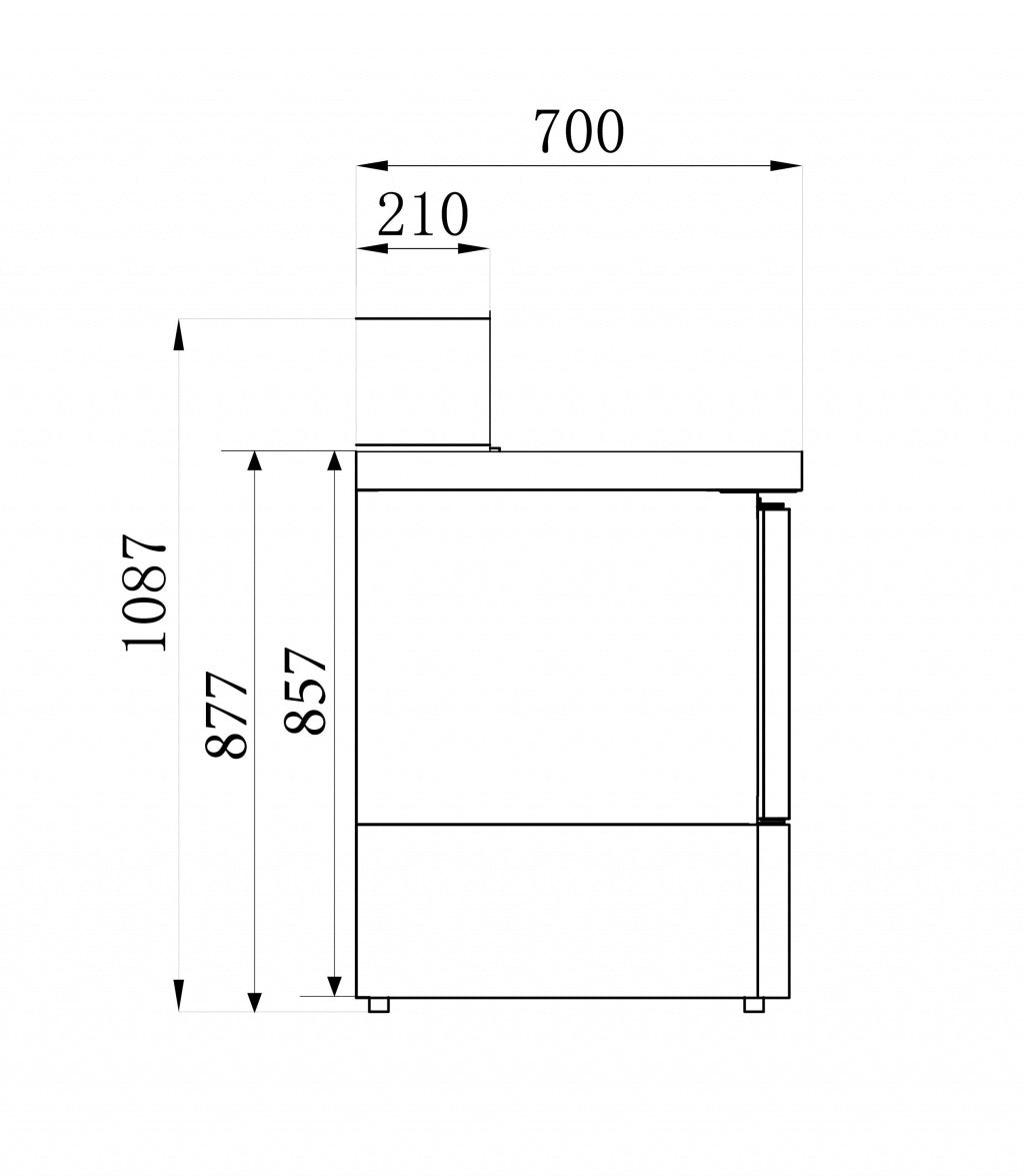 Elevate Your Kitchen with the Combisteel 2-Door Pizza Prep Counter Saladette Fridge – Spacious Storage for 2x 1/1GN & 5x 1/6GN