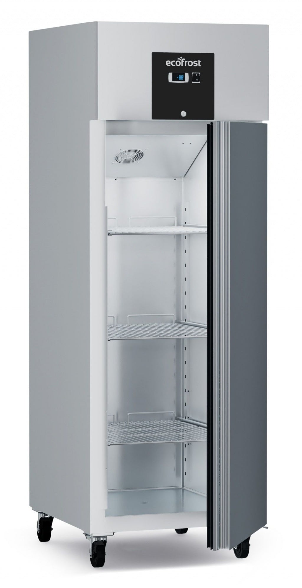 Combisteel Ecofrost Stainless Steel Upright Fridge - Spacious 600L Single Door GN 2/1 Design