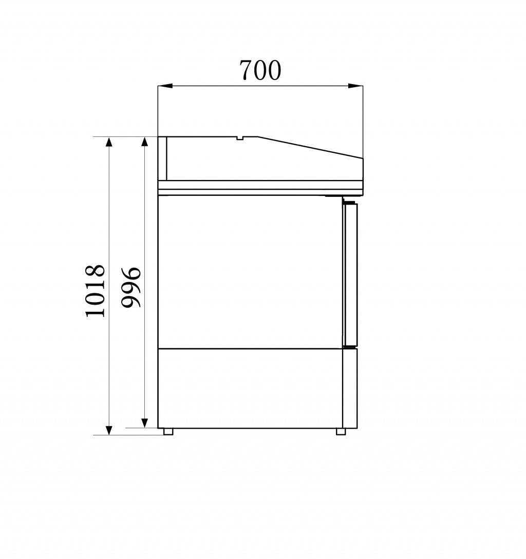 Elevate Your Kitchen with the Combisteel 3-Door Stainless Steel Pizza Prep Fridge Featuring a Stylish Marble Worktop - Model 7950.0060