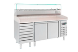 Premium 2-Door Pizza Counter with 7 Dough Drawers – Combisteel 7950.0042