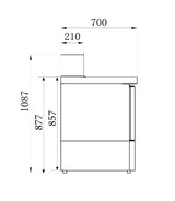 Elevate Your Catering Experience with the Combisteel Triple-Door Pizza Counter - Model 7950.0065