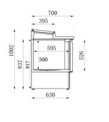 Stylish 3-Door Combisteel Saladette - Model 7950.0100