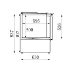 Premium 2-Door Refrigerated Saladette by Combisteel - Model 7950.0105