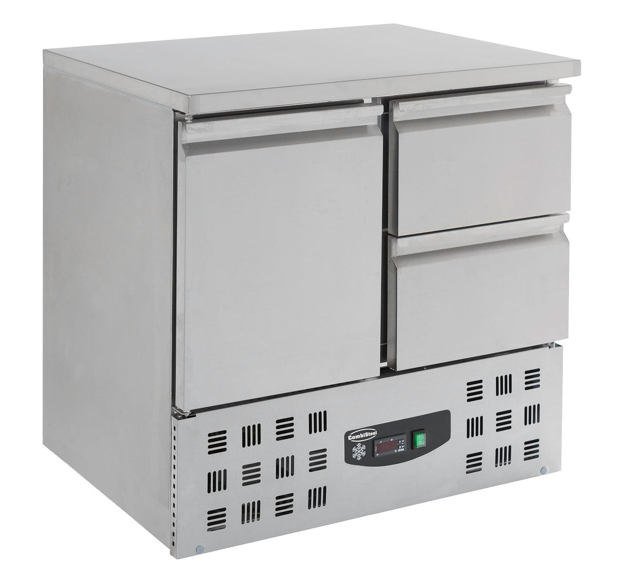 Stylish Combisteel Refrigerated Counter with Single Door and Dual Drawers - Model 7950.0108