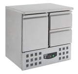 Stylish Combisteel Refrigerated Counter with Single Door and Dual Drawers - Model 7950.0108