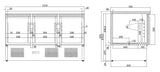 Stylish 3-Door Refrigerated Counter by Combisteel - Model 7950.0112