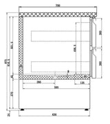 Elegant Combisteel Refrigerated Counter with 6 Spacious Drawers - Model 7950.0113