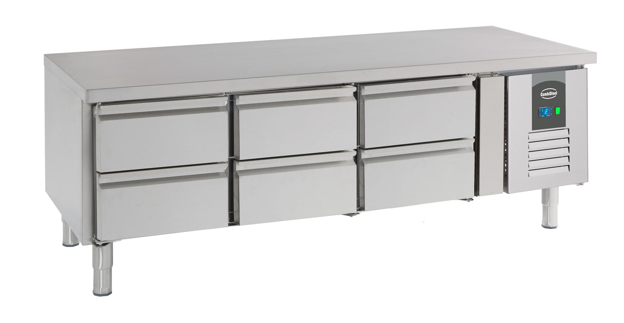 Refrigerated Counter 650 Height 6 Drawers