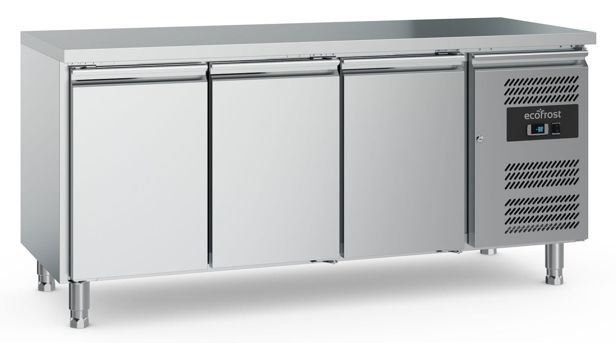 Ultimate 3-Door Stainless Steel Counter Fridge by Combisteel - 417L Capacity