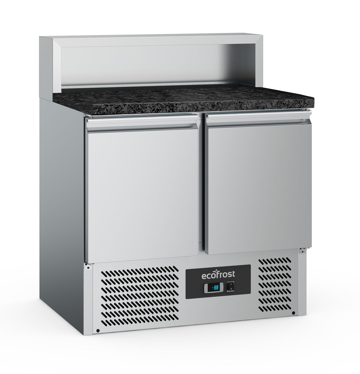 Combisteel Pizza Counter 2 Doors 5x1/6 Gn Container Black Granite Worktop